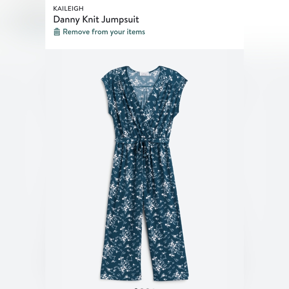 Kaleigh Danny Knit Jumpsuit from Stitch Fix Medium Teal Green NWT